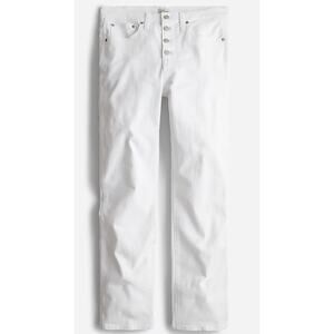 JCrew 10" vintage slim-straight jean in white